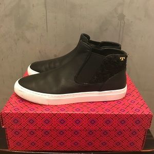 Tory Burch Rosette Marino High Top Sneaker